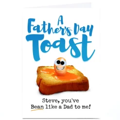 Best Personalised PG Quips Father's Day Card - Bean Like A Dad Father's Day|Funny