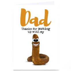 New Personalised PG Quips Father's Day Card - Dad, Putting Up With My For Dad|Father's Day