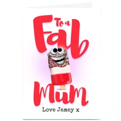 Card Factory Personalised PG Quips Mother's Day Card - Fab Mum