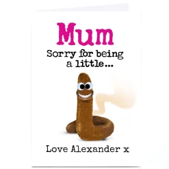 Card Factory Personalised PG Quips Mother's Day Card - Sorry For Being A Little...