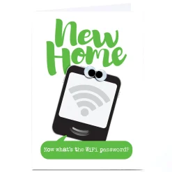 Clearance Personalised PG Quips New Home Card - Now What's The WiFi password? New Home|Funny