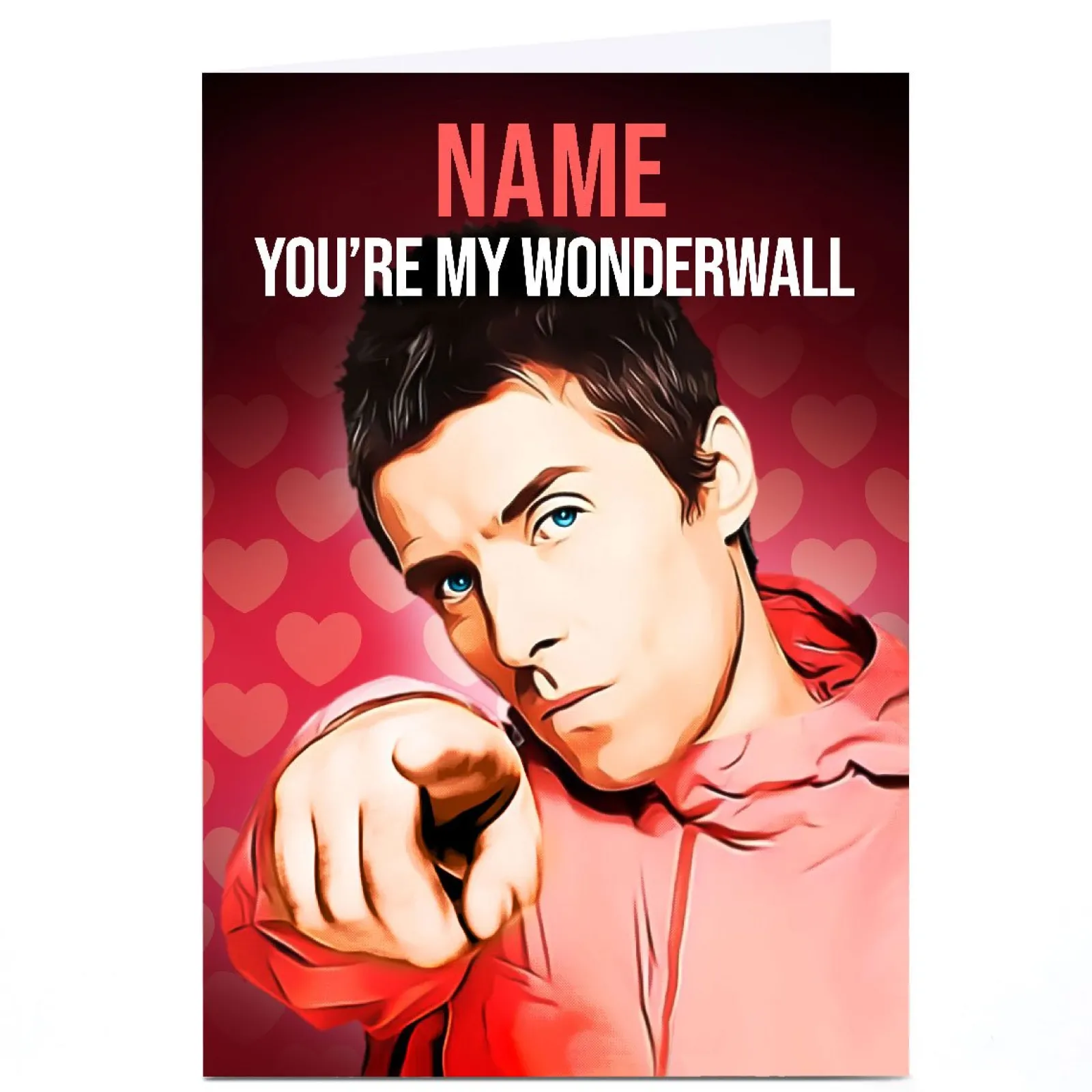 Card Factory Personalised PG Quips Valentine's Day Card - You're My Wonderwall