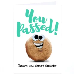 New Personalised PG Quips Well Done Card - One Smart Cookie! Funny|Congratulations