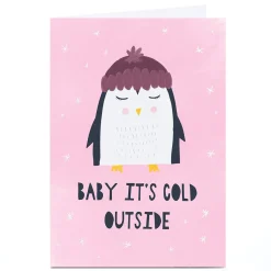 Clearance Personalised Phoebe Munger Christmas Card - Cold Outside Funny|Christmas