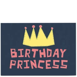 Kids Card Factory Personalised Phoebe Munger Birthday Card - Birthday Princess