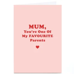 Personalised Phoebe Munger Mother's Day Card - One of My Favourite Father's Day|Funny