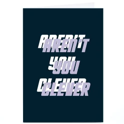 Online Personalised Phoebe Munger Well Done Card - Aren't You Clever Graduation|Birthday