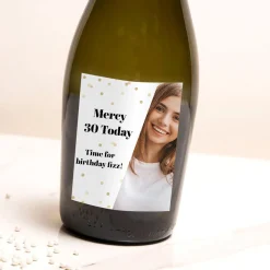 Card Factory Personalised Photo Birthday Prosecco - Time for Birthday Fizz