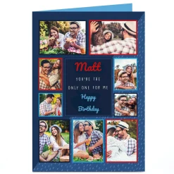 Clearance Personalised Photo Card - The Only One For Me Any Occasion Photo|Birthday