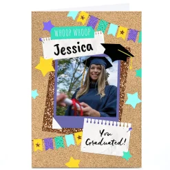 Card Factory Personalised Photo Card - Eday You Graduated