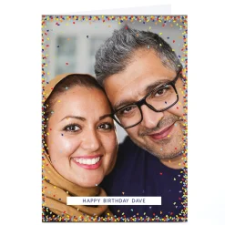 Card Factory Personalised Photo Card - Picture Birthday