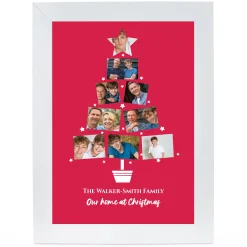 Card Factory Personalised Photo Christmas Print - Our Home at Christmas