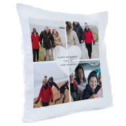 Discount Personalised Photo Cushion - Happy Memories Live In Our Hearts Personalised Cushions|Photo Gifts