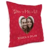 Card Factory Personalised Photo Cushion - You + Me = Us