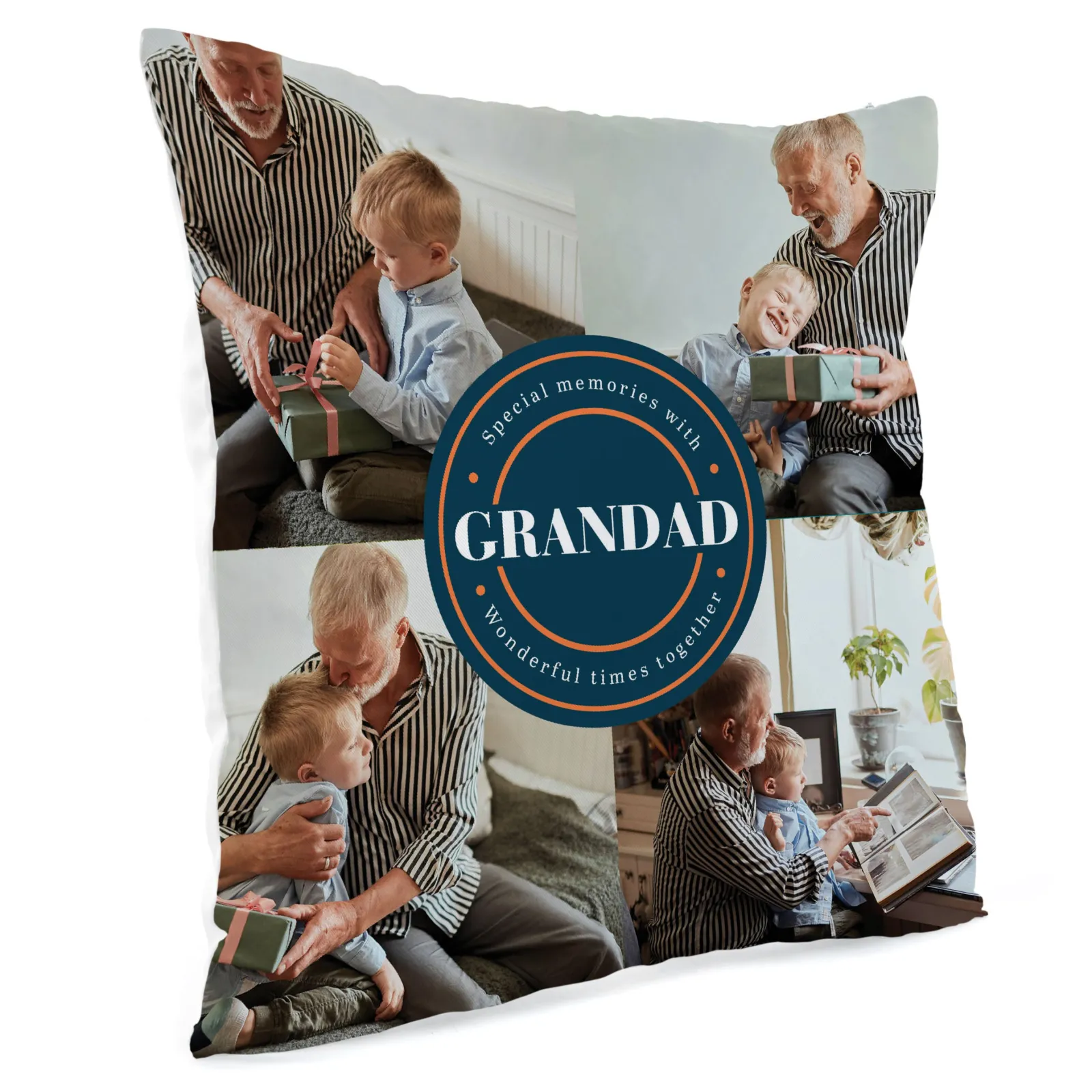 Sale Personalised Photo Cushion - Special Memories with Grandad Personalised Cushions|Photo Gifts