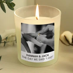 Personalised Photo Upload Candle Jar Photo Gifts|Scented Candles