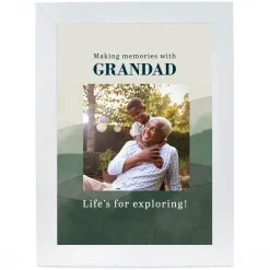 Card Factory Personalised Photo Upload Father's Day Print - Life's For Exploring