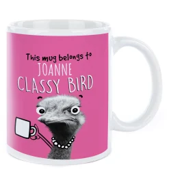 Kids Card Factory Personalised Pink Pet Shop Mug - Classy Bird