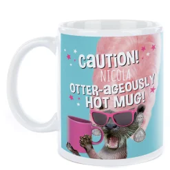 Online Personalised Pink Pet Shop Mug - Otter-ageously Hot Kids Personalised Mugs|Mugs