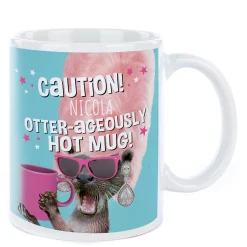 Online Personalised Pink Pet Shop Mug - Otter-ageously Hot Kids Personalised Mugs|Mugs