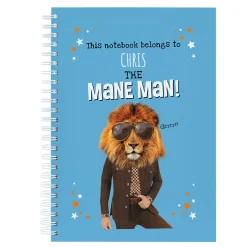 Kids Card Factory Personalised Pink Pet Shop Notebook - Mane Man