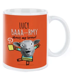 Personalised Pink Petshop Mug - Baaa-rmy About My Brew Kids Personalised Mugs|Mugs
