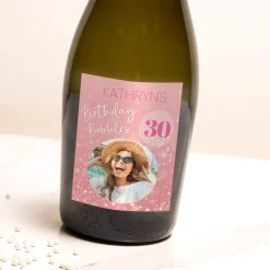 Personalised Pink Photo Happy Birthday Prosecco 30Th Birthday|Photo Gifts