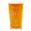 Card Factory Personalised Pint Glass - The Best Stepdad