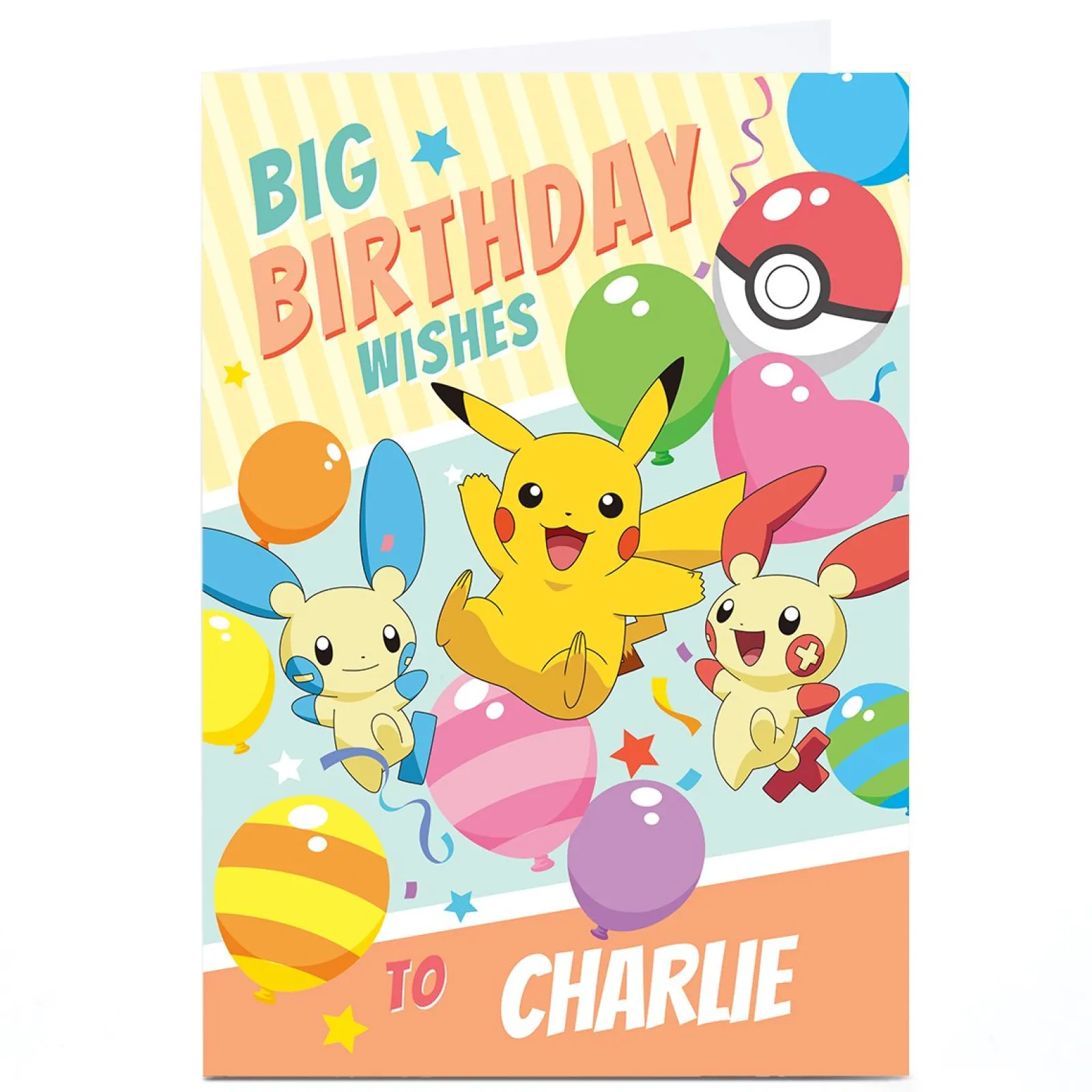 Online Personalised PokÃÃâ€Ã¢â‚¬â„¢ÃƒÆ’‚©mon Birthday Card - Big Wishes Kids Tv & Film|For Kids