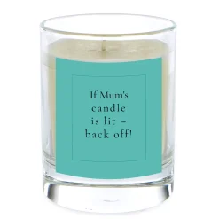 Card Factory Personalised Pomegranate & Cashmere Scented Candle - Mum's Candle Back Off