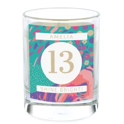 Hot Personalised Pomegranate & Cashmere Scented Candle - Shine Bright Any Age Scented Candles|Birthday Gifts