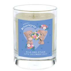 Card Factory Personalised Pomegranate & Cashmere Scented Candle - Hugs Anniversary