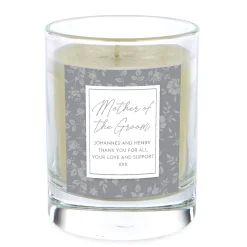 Card Factory Personalised Pomegranate & Cashmere Scented Candle - Mother of the Groom