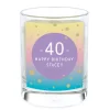 Card Factory Personalised Pomegranate & Cashmere Scented Candle - Milestone Birthday