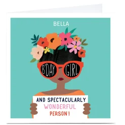 Card Factory Personalised Pop! Birthday Card - Spectacularly Wonderful Person!