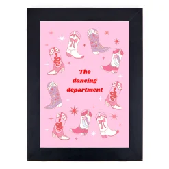 Discount Personalised Print - Western Disco Cowboy boots Personalised Canvas & Wall Art|Photo Prints & Wall Art