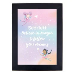 Sale Personalised Print - Astral Girl, Any Name Kids Personalised Canvas & Wall Art|Photo Prints & Wall Art