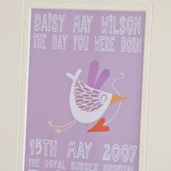 Outlet Personalised Print - Day You Were Born New Baby Gifts|Gifts For Babies