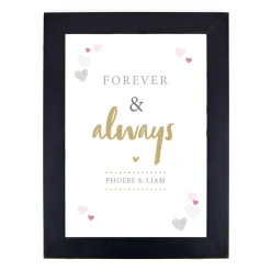 Sale Personalised Print - Forever & Always Personalised Canvas & Wall Art|Photo Prints & Wall Art
