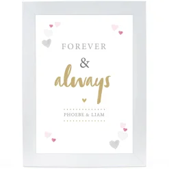 Sale Personalised Print - Forever & Always Personalised Canvas & Wall Art|Photo Prints & Wall Art