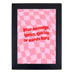 Card Factory Personalised Print - Western Disco Wall Art, Any Message