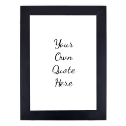 Card Factory Personalised Print - Your Own Quote Here