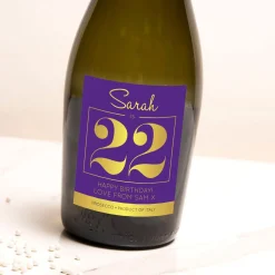 Card Factory Personalised Prosecco - Name, Age & Message