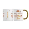 New Personalised Pumpkin Spice Gold Handle Mug Personalised Mugs|Mugs