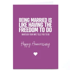 Hot Personalised Punk Anniversary Card - Having The Freedom Anniversary|Funny