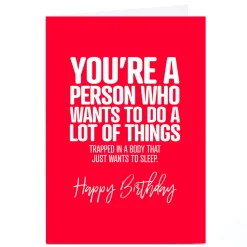 Discount Personalised Punk Birthday Card - Do A Lot Of Things For Friend|Female Friend