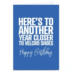 Clearance Personalised Punk Birthday Card - Velcro Shoes Funny|For Everyone