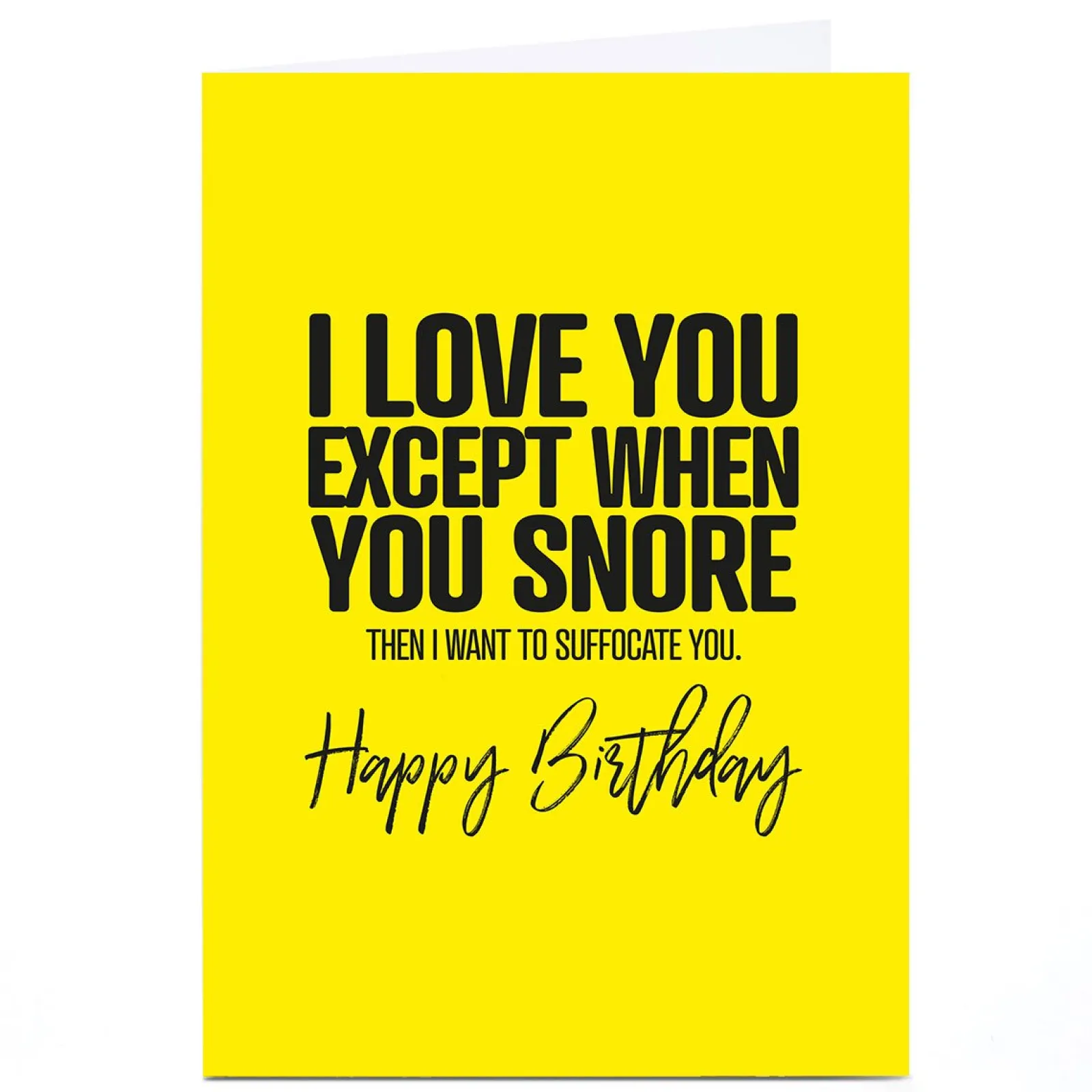 BOY Card Factory Personalised Punk Birthday Card - I Love You Except...