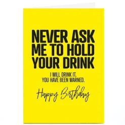 Hot Personalised Punk Birthday Card - Never Ask Me... Funny|Birthday