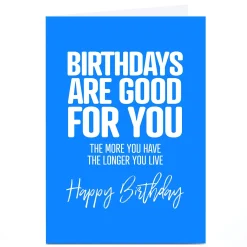 Card Factory Personalised Punk Birthday Card - Birthdays are Good